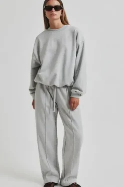 Abadell collegehousut, grey melange