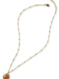 Adoration Peach Moonstone kaulakoru GP