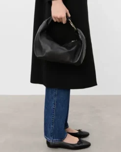 Amanda shoulder bag leather, black