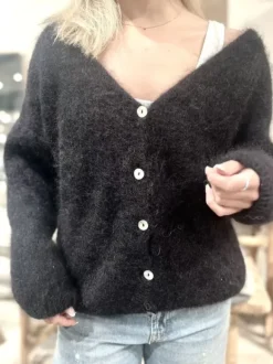 Americandreams - Cornelia mohairneuletakki, black