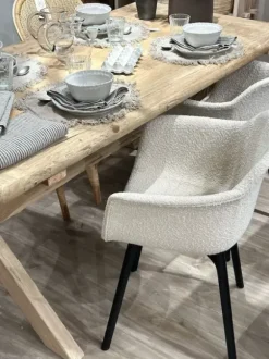 Andy bouclé tuoli, off-white