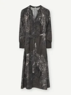 Anika midi+ mekko vyöllä, dark coffee