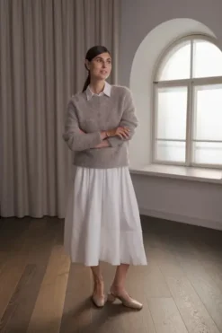 Arielle pitkähihainen neule, greige