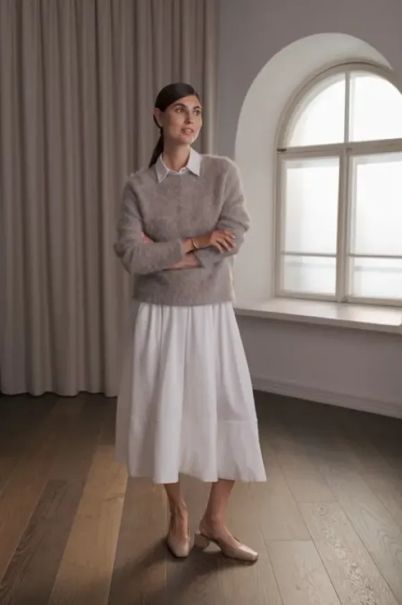 Arielle pitkähihainen neule, greige