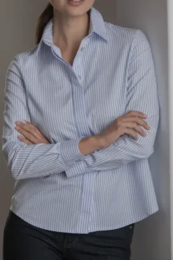 Cami kauluspaita luomupuuvillaa, sky