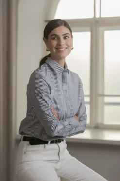 Cami kauluspaita luomupuuvillaa, dark navy