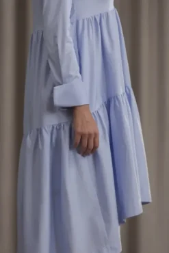 Clarette pitkähihainen mekko, light blue