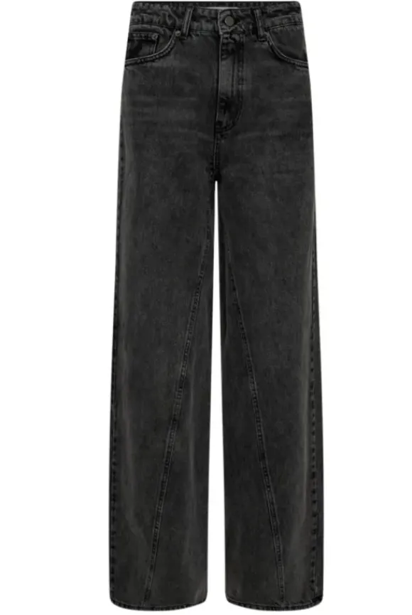 co'couture - VikaCC Wide Seam Jeans, black