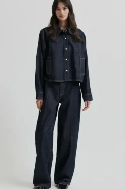 Columbus New Denim Trousers, dark blue denim