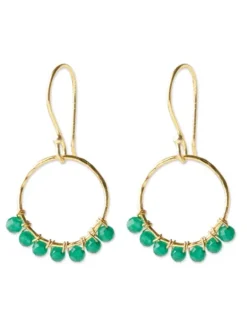 Compassion Aventurine Gold korvakorut