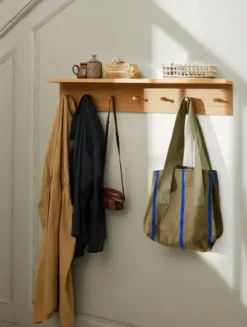 Ferm Living - Naulakko hyllyllä L, tammi