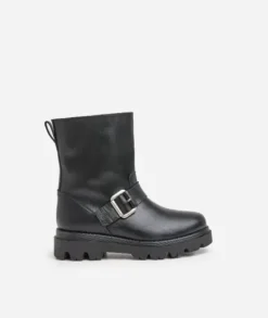 Flattered - Anine saappaat nahkaa, musta