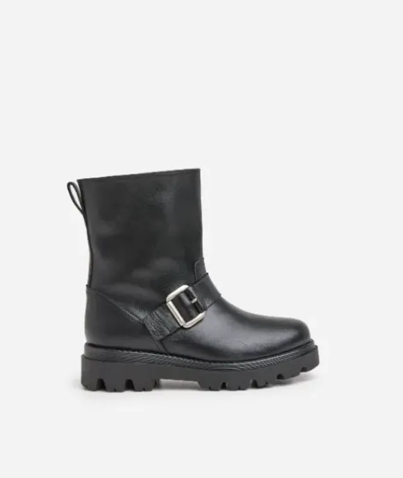 Flattered - Anine saappaat nahkaa, musta