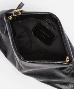 Flattered - Clay Mini Clutch handbag, Patent black