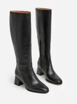 Flattered - Colette nahkasaappaat, musta