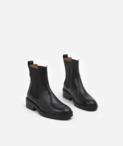 Flattered - Franca nilkkurit nahkaa, musta