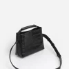 Flattered - Hedda mini handbag, black croco