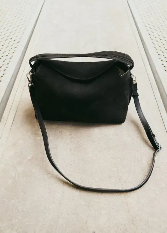 Flattered - Helia handbag, suede black