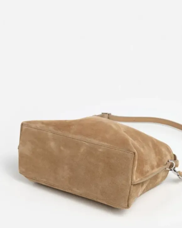 Flattered - Hera handbag, suede sand