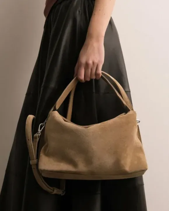Flattered - Hera handbag, suede sand