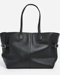 Flattered - Lesley tote bag, leather black