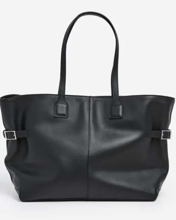 Flattered - Lesley tote bag, leather black