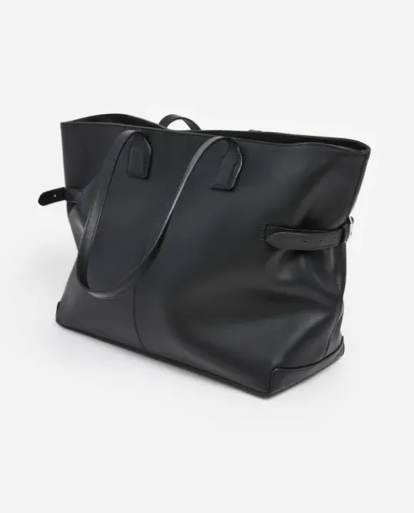 Flattered - Lesley tote bag, leather black