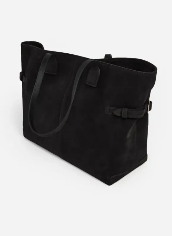 Flattered - Lesley tote bag, suede black