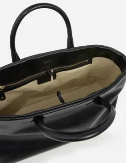 Flattered - Lola tote bag leather, black