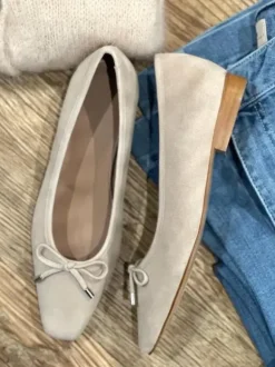 Flattered - Monica ballerinat, sand suede