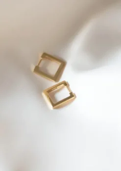 Gauhar - korvakorut, neliö kulta