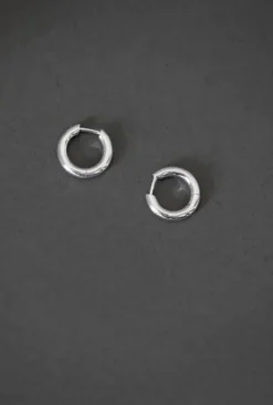 Gauhar - korvakorut, rengas plain hopea