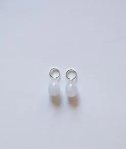 Gauhar - Lisäosat Blue Lace Agate Drop, hopea