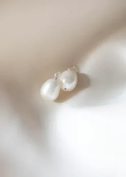 Gauhar - Lisäosat Fresh Water Pearl iso, hopea