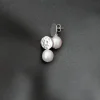 Gauhar - Pearl Drop Earrings, silver