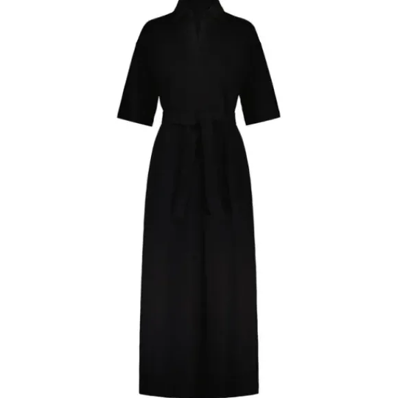 Gauhar - Pique mekko, black