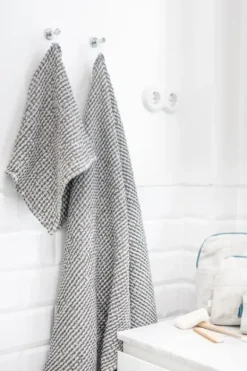 Gauhar - vohvelipyyhe, tummanharmaa