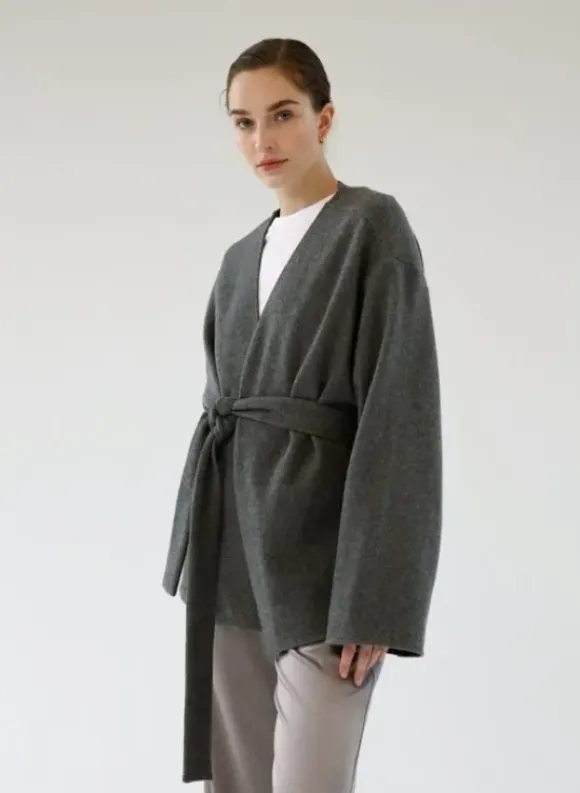Gauhar - Wool kietaisutakki, grey