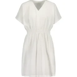 Gauhar -V-neck Dress, white