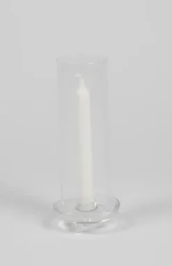 Gilly lasinen kynttilänjalka kruunukynttilälle