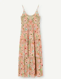 Gustav - Jolanta pitkä olkainmekko, cream print