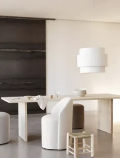 Hanglin pellavavarjostin XL 60x48, ecru