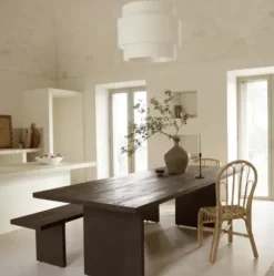 Hanglin pellavavarjostin XL 60x48, ecru