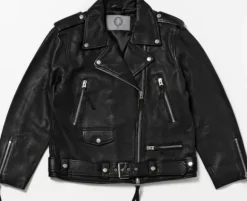 Human Scales - Leah nahkatakki, musta