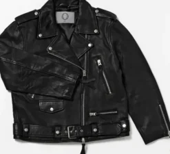 Human Scales - Leah nahkatakki, musta