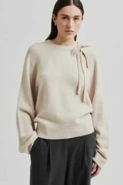 Joline Knit O-Neck, pumice stone