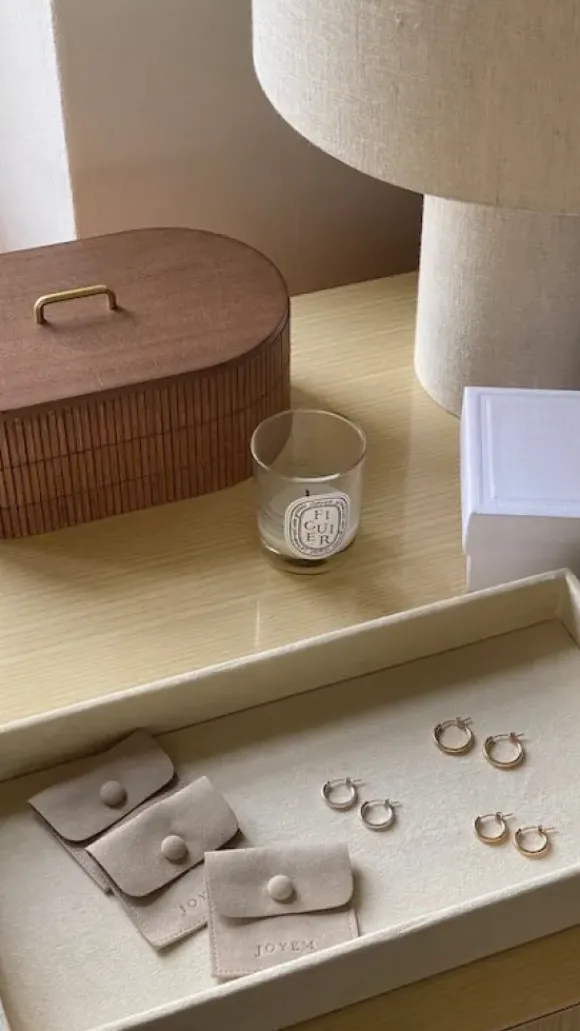 Joyem - Vienna hoops korvakorut S, kulta