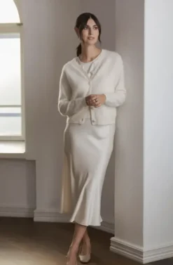 Karla cashmere neuletakki, cream