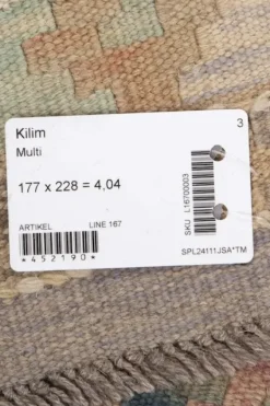 Kelim matto, multi #601 / 177 x 228 cm