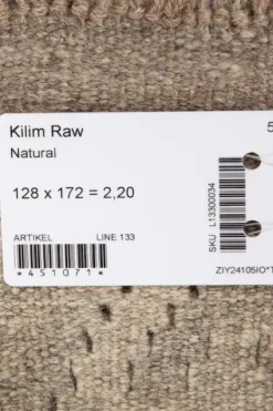 Kelim matto, natural #612 / 128x172cm